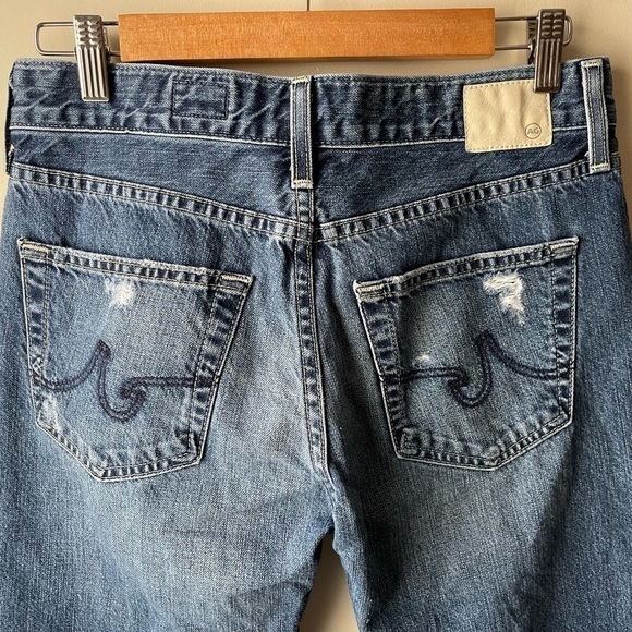 Ag ADRIANO GOLDSCHMIED Ex-Boyfriend Slouchy Slim 15 Years Ripped Jeans, Size 26 - Picture 7 of 13